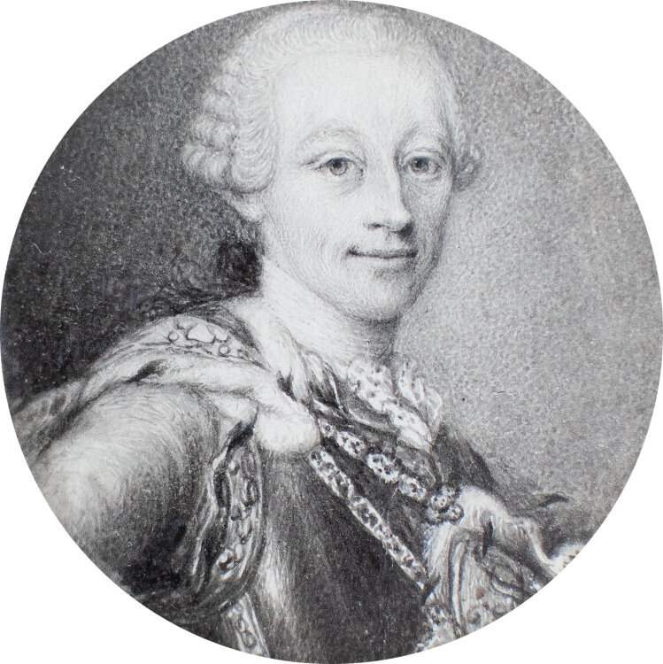unbekannt - Verm. Porträt Vittorio Amedeo III. di Savoia - undatiert - Grisaille-Malerei