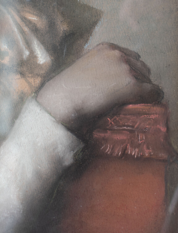 unbekannt - Porträt einer jungen Frau - 1894 - Pastell