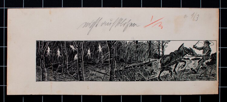 Unbekannt - Märchenszene mit Irrlichtern - um 1905 -...