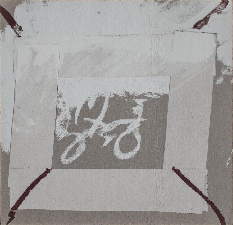 Antoni Tapies - Einladungskarte Galerie 1 Zürich - 1980 - Siebdruck