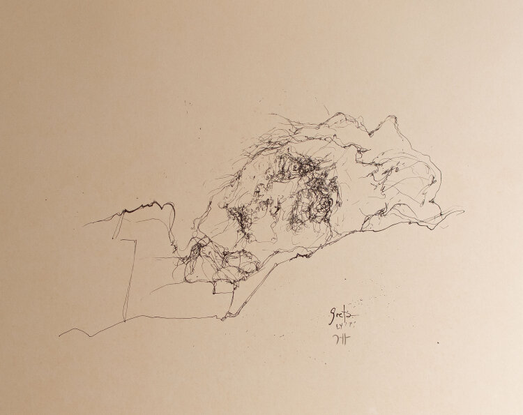 Horst Janssen - Greta - 1971 - Lithografie