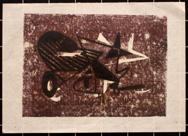 Hans Pistorius - ohne Titel - 1950er Jahre - Farbholzschnitt