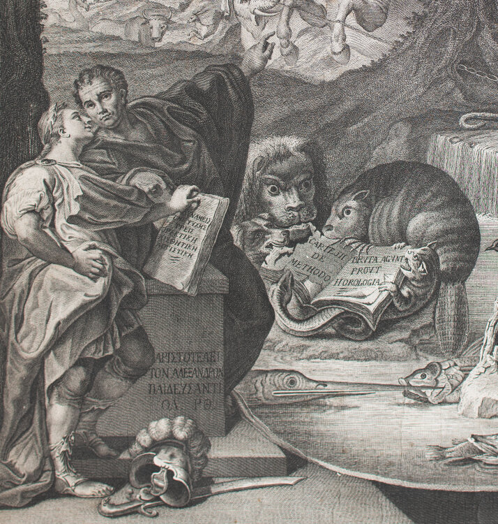 Christoforo dall Acqua - Vita mundi et oeconomia / Tabula Rivieriana Quarta - 1776 - Radierung