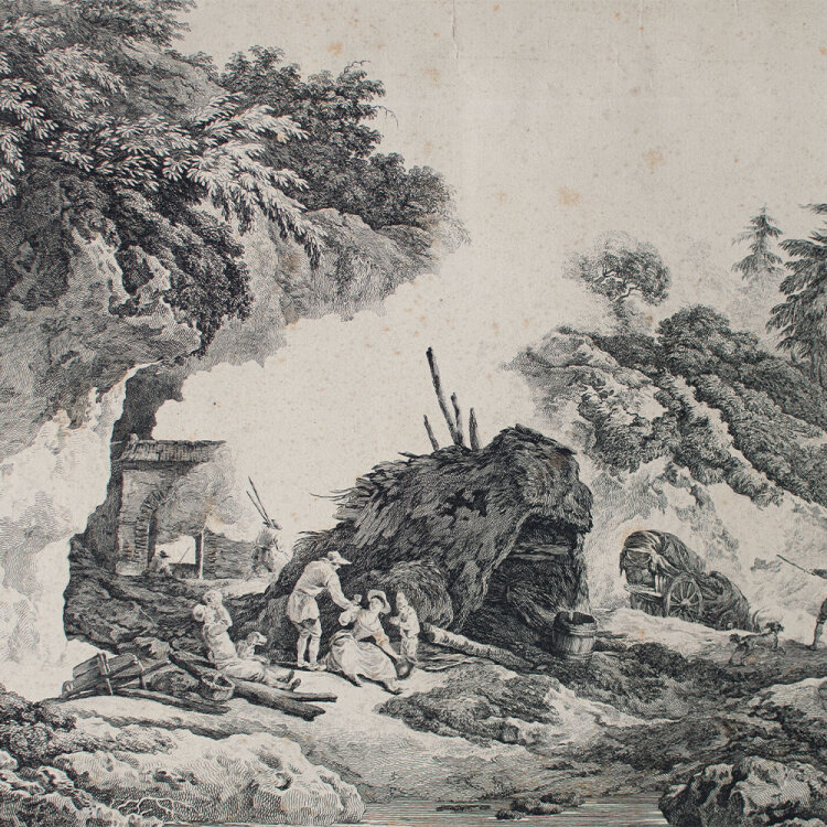 Philipp Loutherbourg der Jüngere - Rastende am...