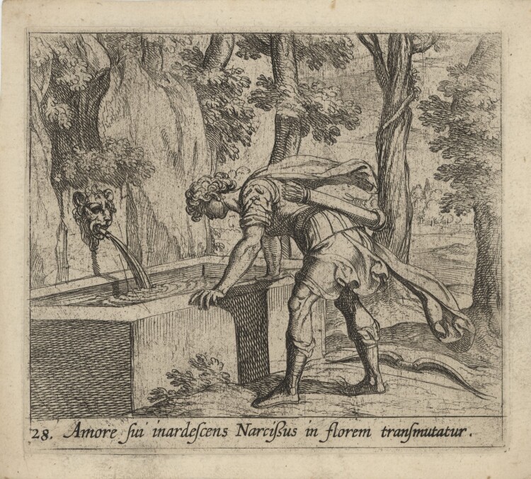 Antonio Tempesta - Szene aus Ovids Metamorphosen" - um 1606 - Kupferstich"