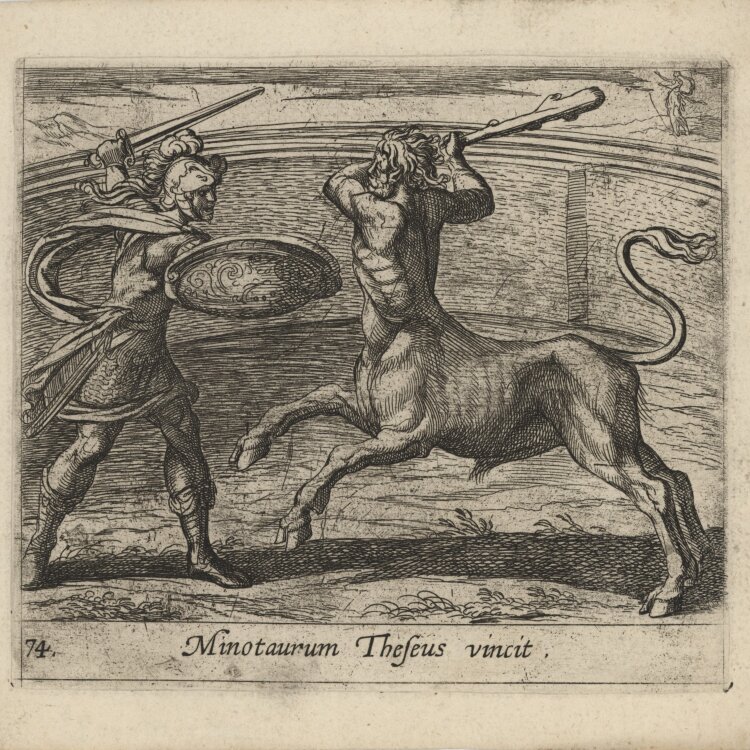 Antonio Tempesta - Szene aus Ovids Metamorphosen" - um 1606 - Kupferstich"