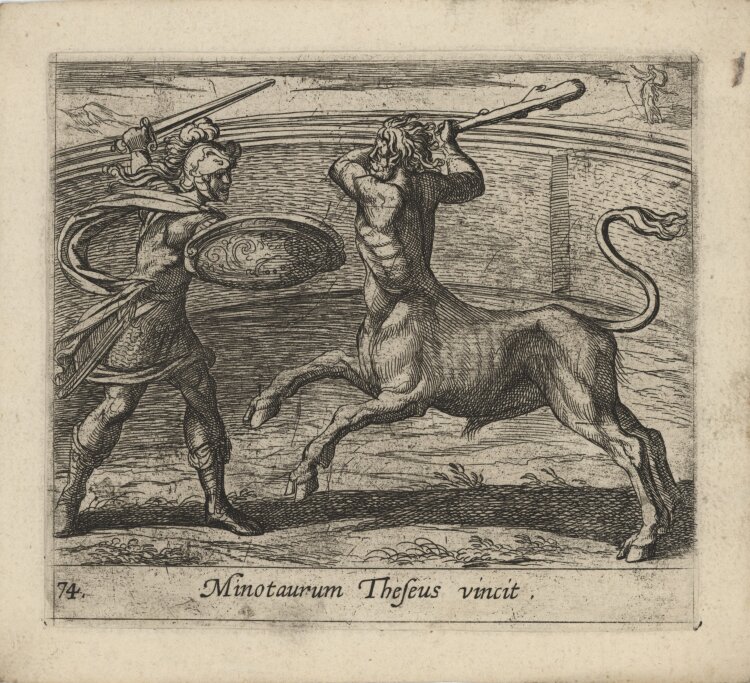 Antonio Tempesta - Szene aus Ovids Metamorphosen" - um 1606 - Kupferstich"