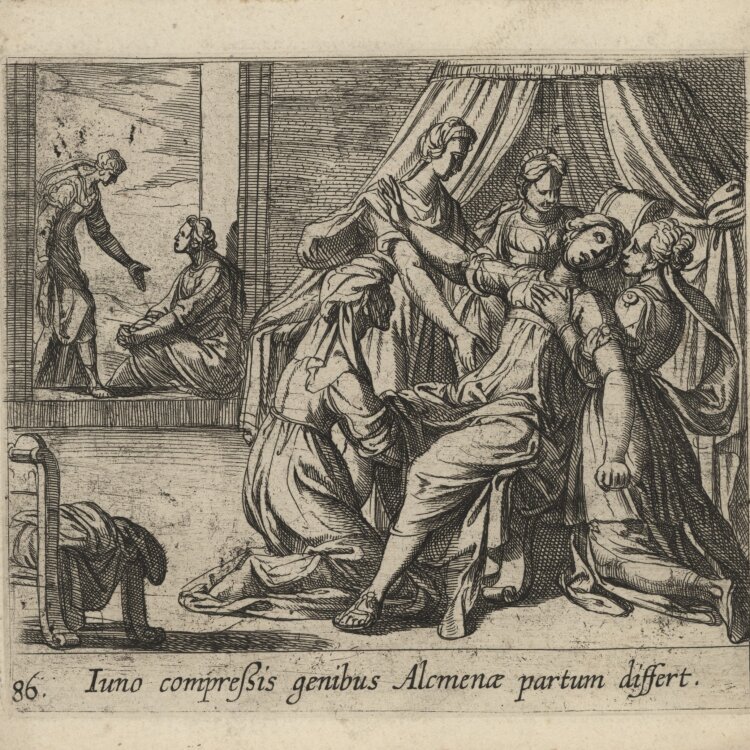 Antonio Tempesta - Szene aus Ovids Metamorphosen" - um 1606 - Kupferstich"