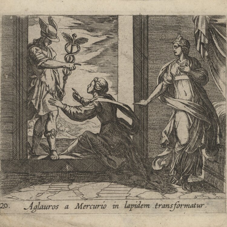 Antonio Tempesta - Szene aus Ovids Metamorphosen" - um 1606 - Kupferstich"