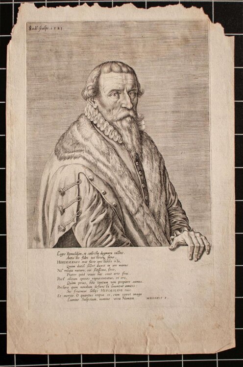 Johannes Sadeler - Bildnis Christoph Herdesianus - 1581 -...