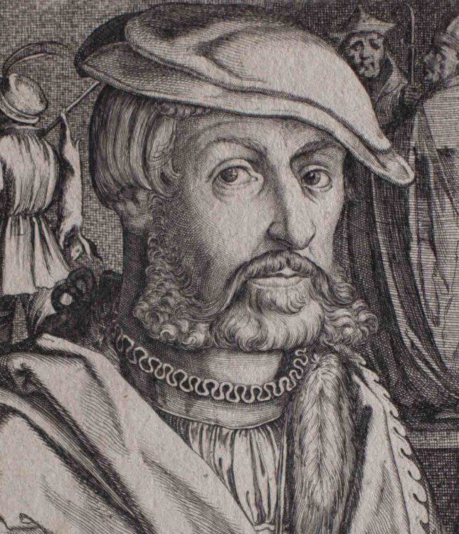 Hendrick Hondius - Porträt Heinrich Aldegrever - 1610/18 - Kupferstich