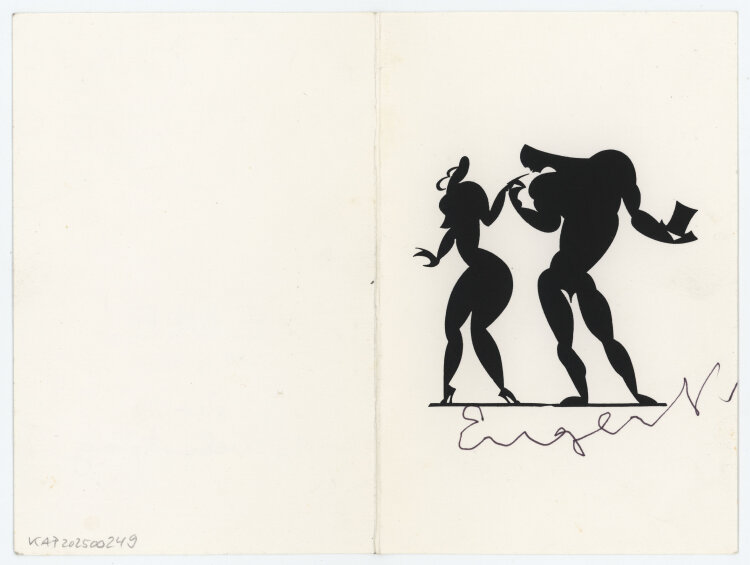 Ernst Moritz Engert - Handkuss - 1984 - Serigrafie
