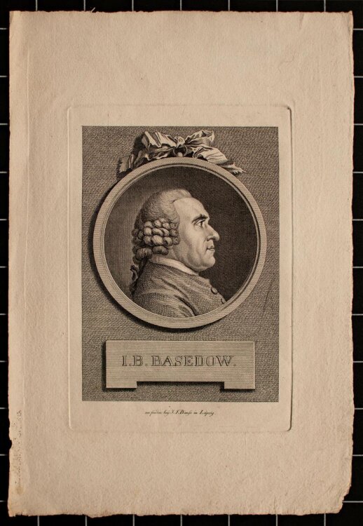 Johann Friedrich Bause - Bildnis Johann Basedow -...
