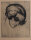 Reinhold Rudolf Junghanns - Bildnis Mary Wigman - undatiert - Radierung