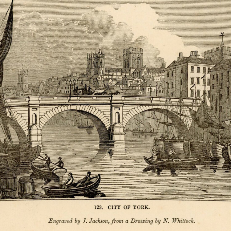 J. Jackson - City of York. - 1843, Stahlstich