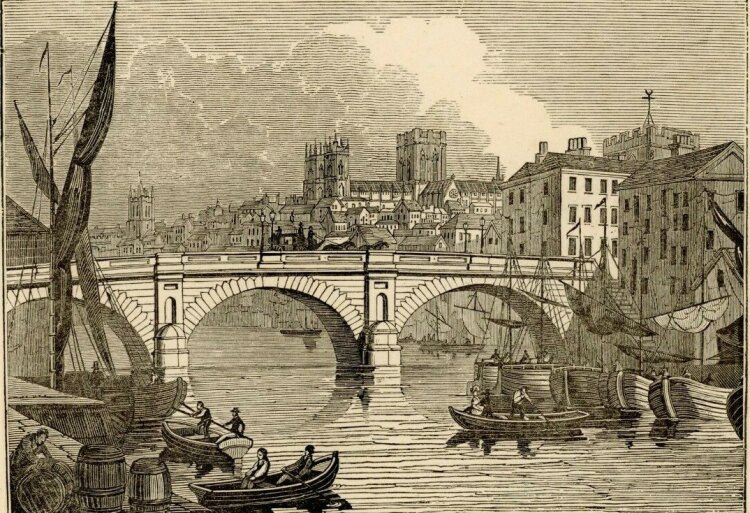 J. Jackson - City of York. - 1843, Stahlstich