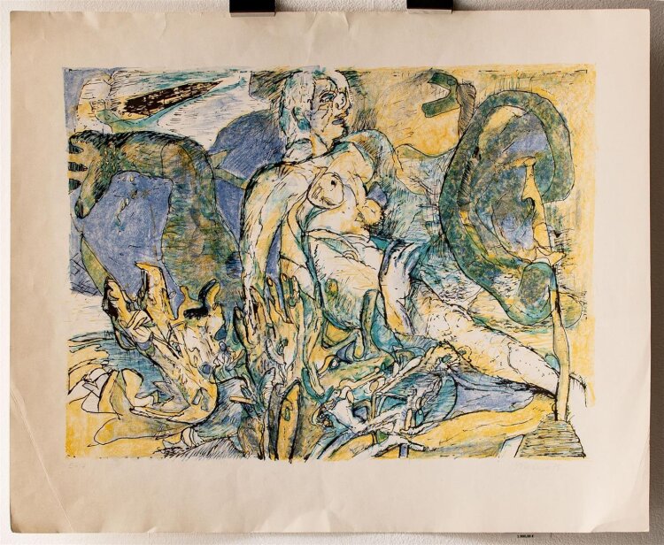 Horst Zwickelbein - Frauenakt - 1975 - Lithografie
