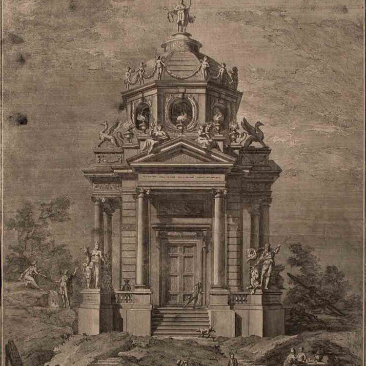 Giuseppe Palazzi nach - Prima Macchina: Janustempel - 1782 - Kupferstich