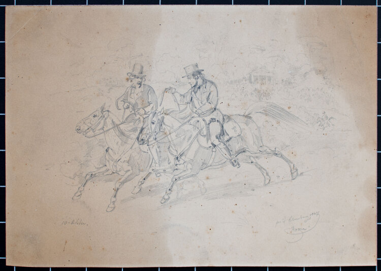 Carl Martin Ebersberg - Italienreise - der Ritt - 1847 -...