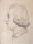 F.W. Palm - Bildnis eines Mannes mit Scheitel - um 1870 - Bleistift, partiell weiß gehöht