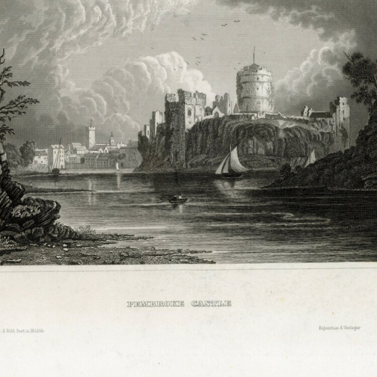 unbekannt - Pembroke Castle. - o.J., Radierung