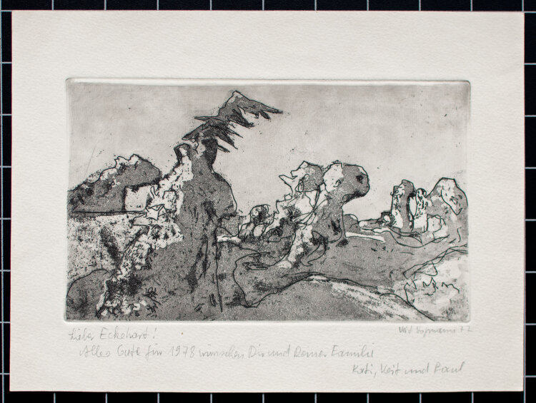 Veit Hofmann - Landschaft im Schnee - 1977 -...