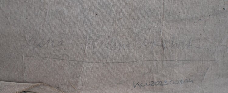 Glasmanufaktur Johann Heinrich Huber-Stutz Zürich - Jesu Himmelfahrt - undatiert - Kohle/ Aquarell auf Papier, auf Leinwand