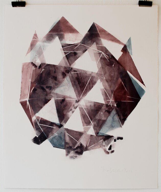 Ina Geißler - Dap Stone 5 - 2011 - Farblithografie