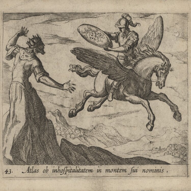 Antonio Tempesta - Szene aus Ovids Metamorphosen" - um 1606 - Kupferstich"