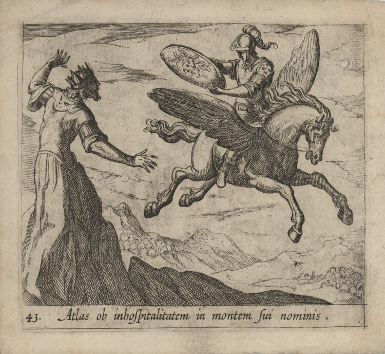 Antonio Tempesta - Szene aus Ovids Metamorphosen" - um 1606 - Kupferstich"