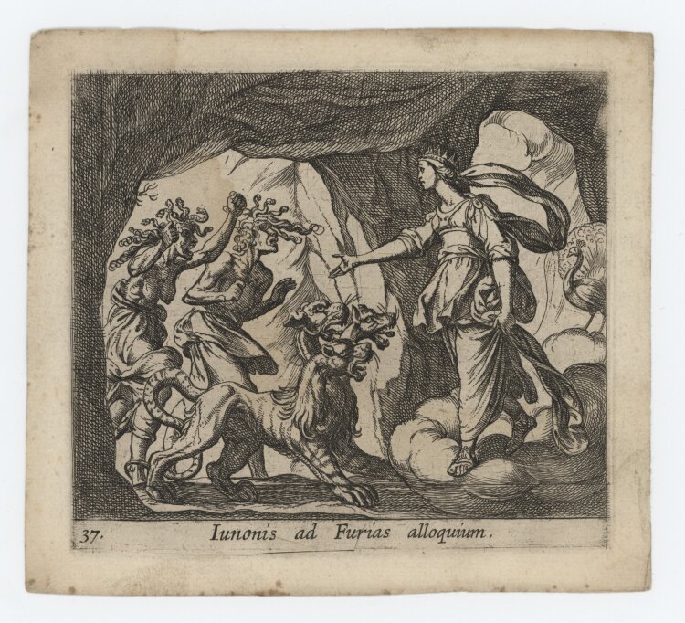 Antonio Tempesta - Szene aus Ovids Metamorphosen" - um 1606 - Kupferstich"