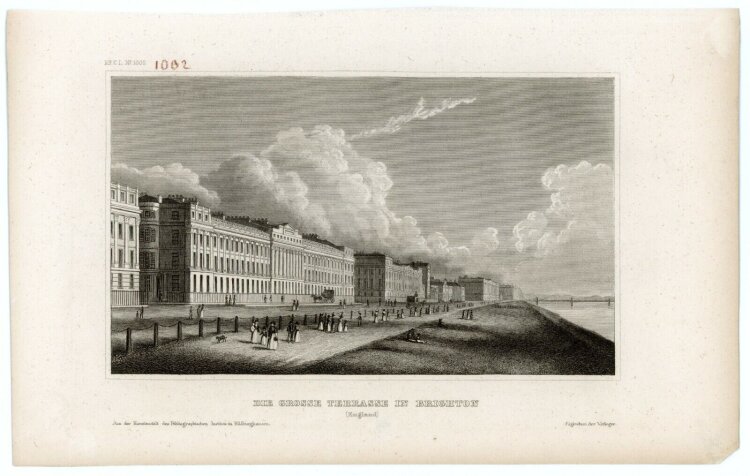 unbekannt - Die grosse Terasse in Brighton. - o.J.,...