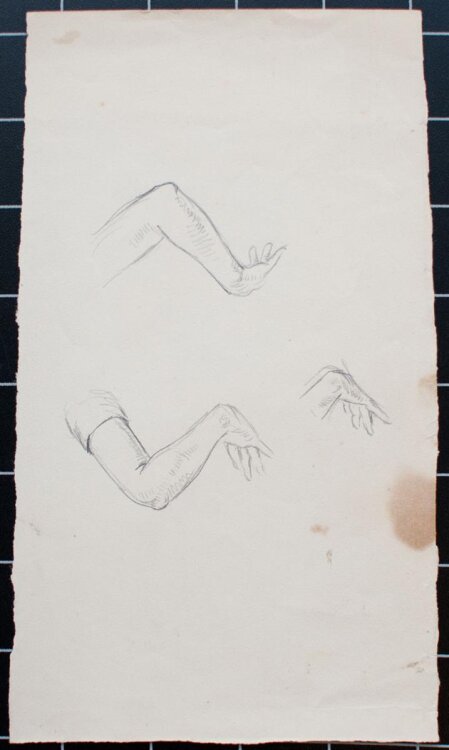 Bruno Héroux - Armstudie - Bleistiftskizze - o. J.