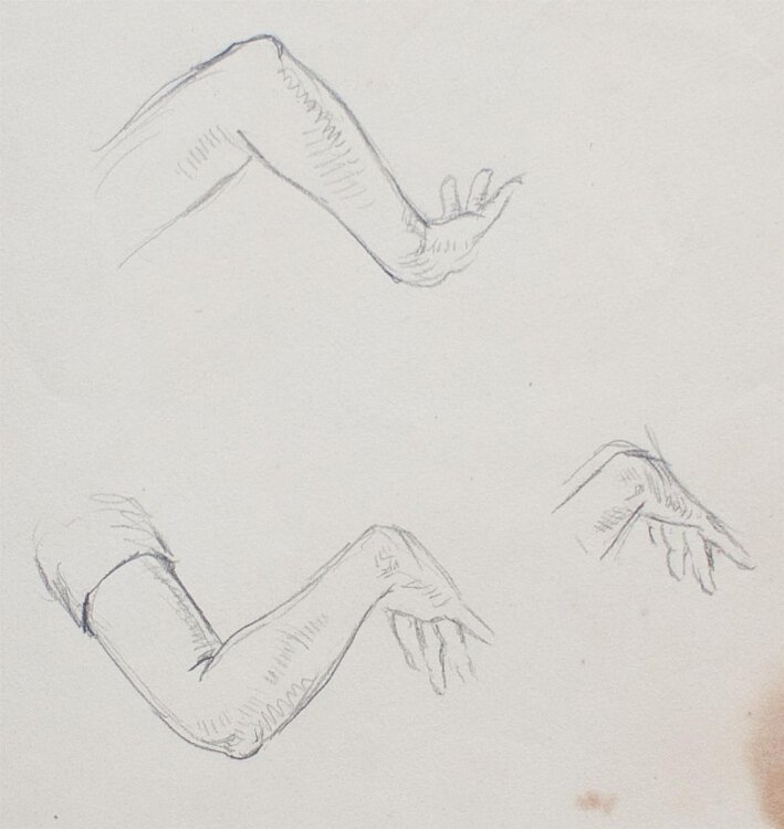 Bruno Héroux - Armstudie - Bleistiftskizze - o. J.