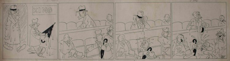 Max Otto - Stups im Kino - undatiert - Federzeichung und Tusche