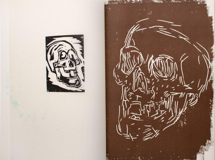 Markus Lüpertz - Skull - 1992 - Druck und Zeichnung