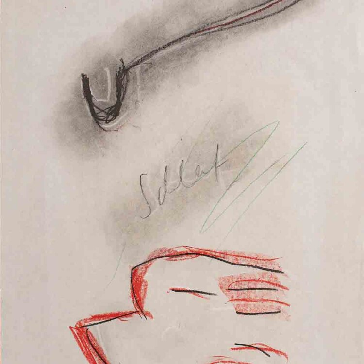 Javis Lauva - Schlaf - 1984 - Farbstiftzeichnung, Bleistift