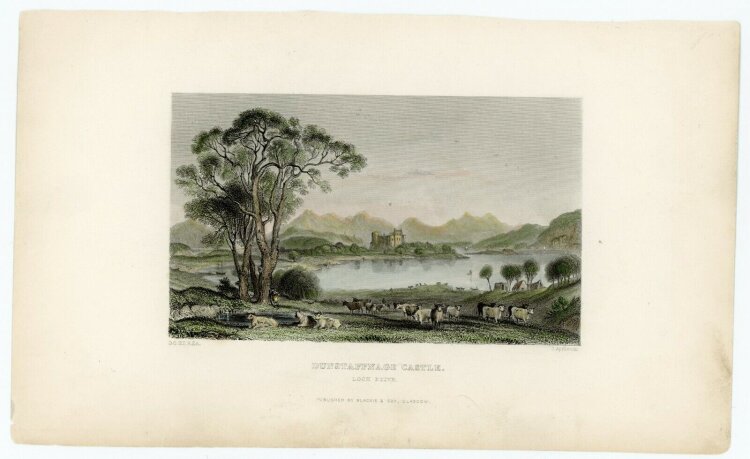David Octavius Hill - Dunstaffnage Castle. - o.J., Radierung