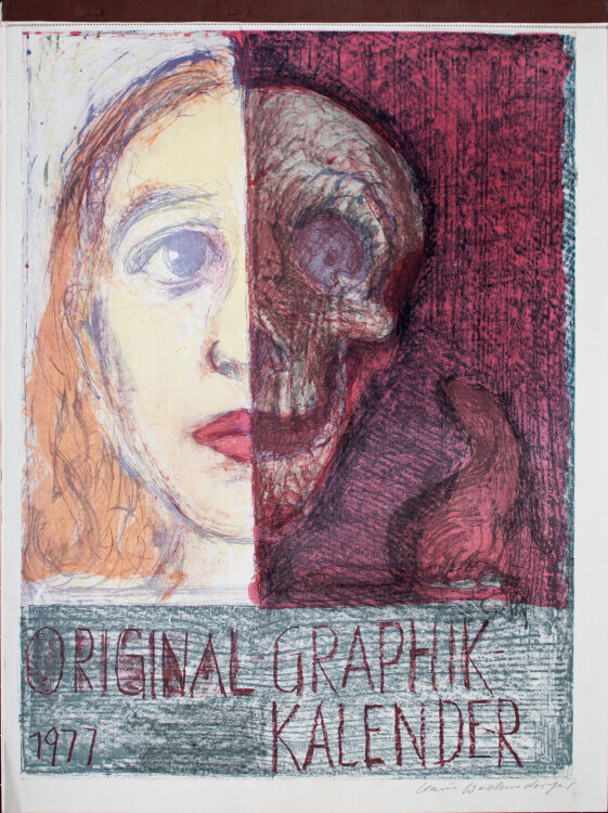Claus Weidensdorfer u.a. - Original-Graphik-Kalender 1977 - 1977 - Farblithografie, Lithografie, Holzstich, Aquatinta mit Collage