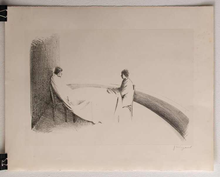 Gottfried Wiegand - sich nur in die Augen schauen - 1979 - Lithografie