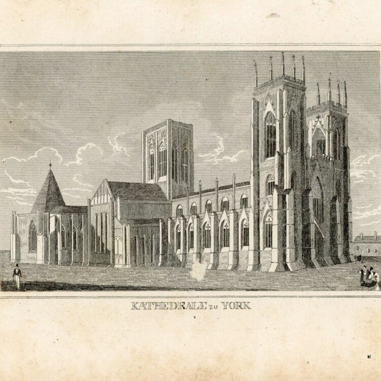 unbekannt - Kathedrale zu York. - o.J., Radierung