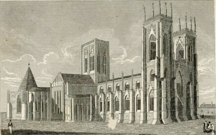 unbekannt - Kathedrale zu York. - o.J., Radierung