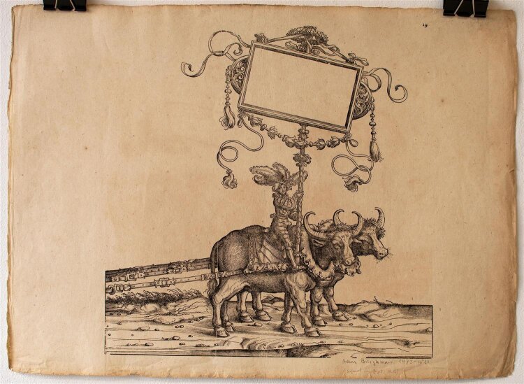 Hans Burgkmair der Ältere - Bannerträger aus:...