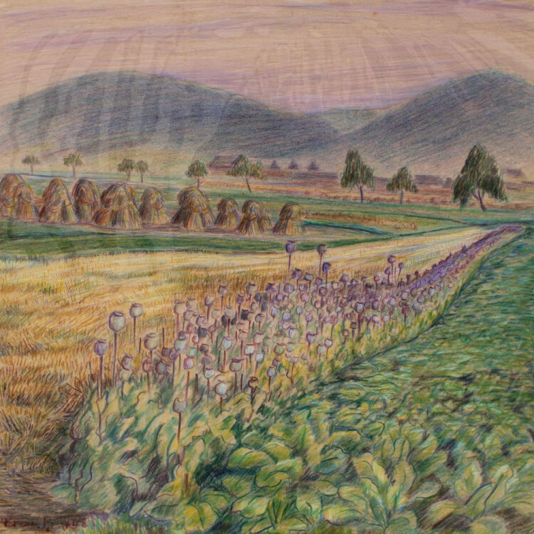 Martin Krauß - Feldlandschaft - 1944 -...