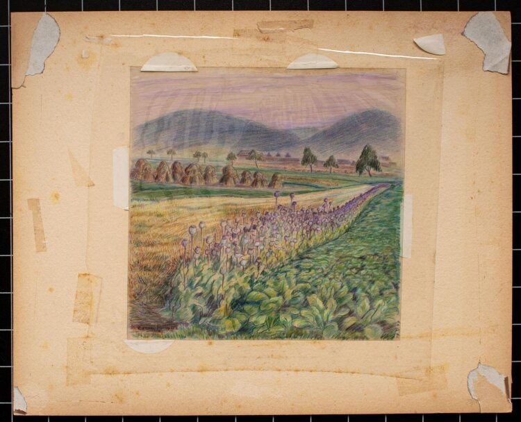 Martin Krauß - Feldlandschaft - 1944 -...