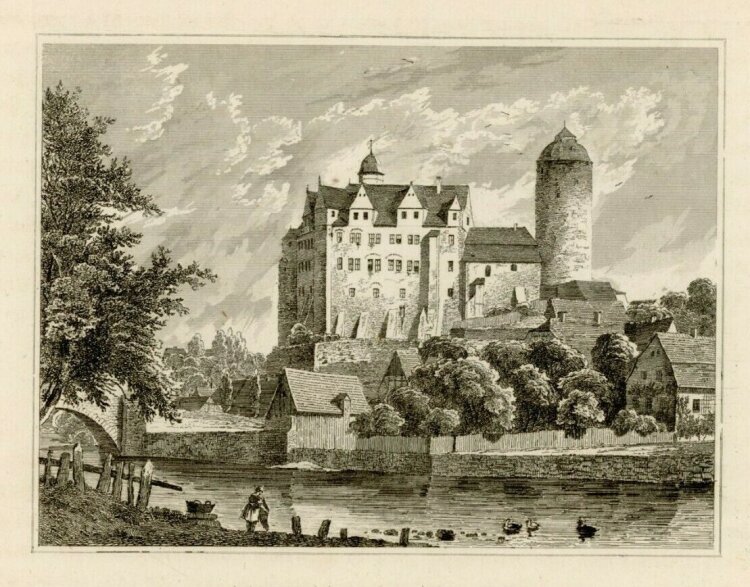 unbekannt - Schloss zu Zschopau. - o.J., Radierung