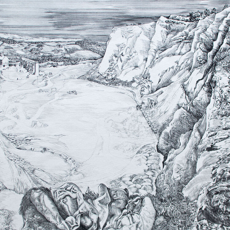 Gerenot Richter - Gipsgrube im Harz - 1977 - Radierung