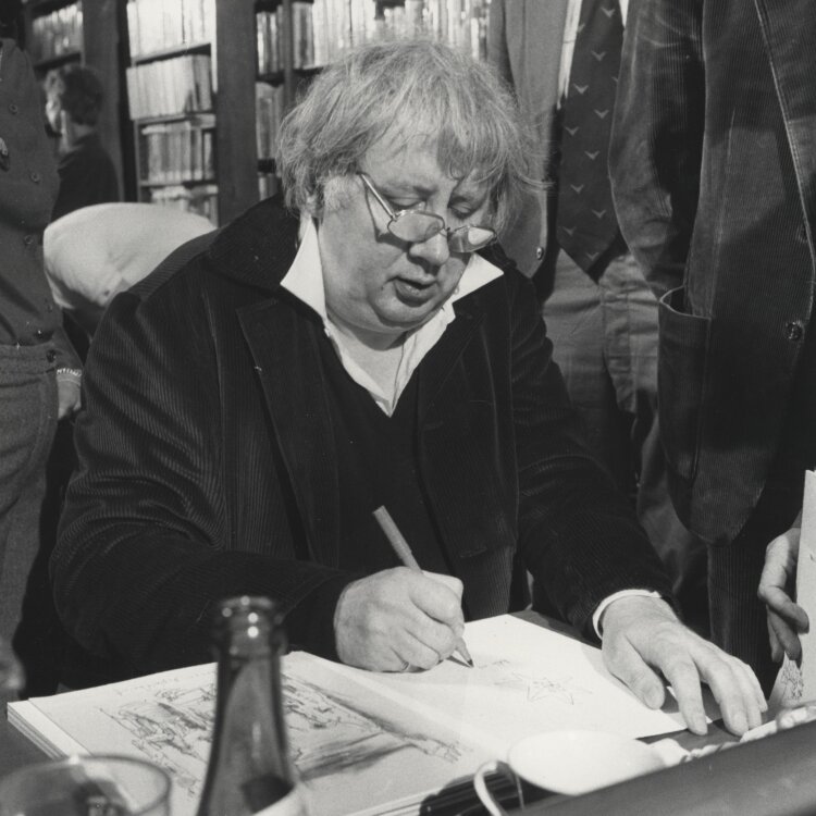 Klaus Behr - Bildnis Horst Janssen - undatiert - Fotografie