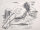 Dieter Goltzsche - Akt angewinkelt - 1970er Jahre - Lithographie