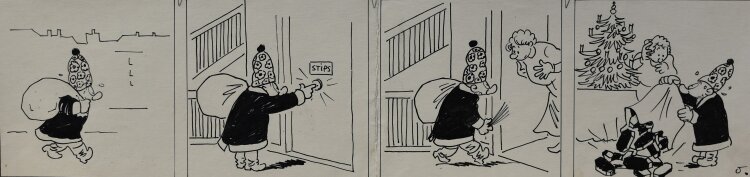 Max Otto - Stups hat eine Weihnachtsüberraschung - undatiert - Tinte, Tusche